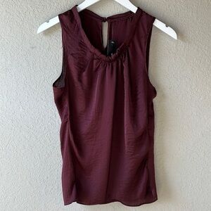 NWT Willi Smith Gathered Neck Tank Top